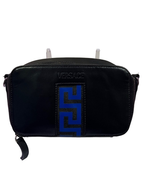 Versace Handbags - Versace Black and Blue Crossbody Bag
